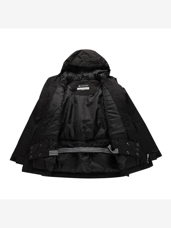 ALPINE PRO Παιδικό μπουφάν σκι με μεμβράνη χιονιού ptx ALPINE PRO COMEDO μαύρο