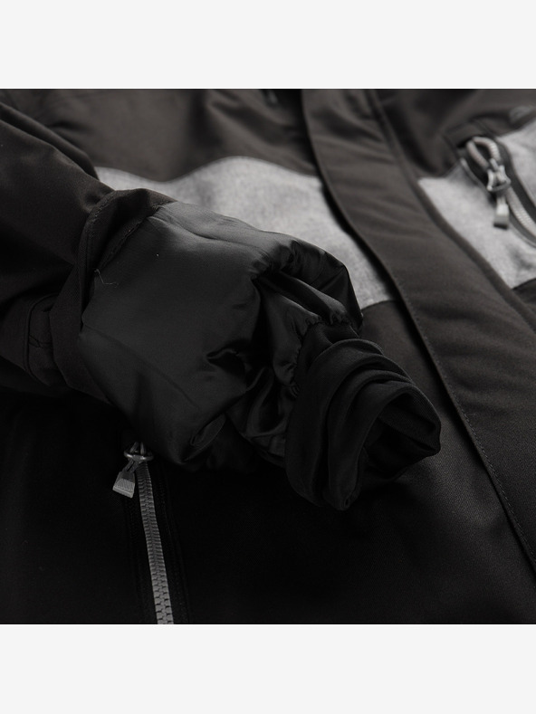 ALPINE PRO Παιδικό μπουφάν σκι με μεμβράνη χιονιού ptx ALPINE PRO COMEDO μαύρο