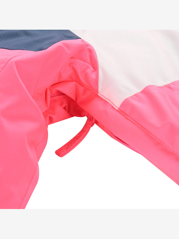 ALPINE PRO Παιδικό μπουφάν σκι με μεμβράνη χιονιού ptx ALPINE PRO DEARO νέον νοκ άουτ ροζ