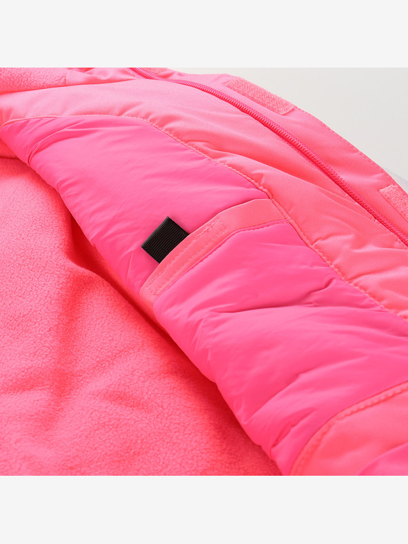 ALPINE PRO Παιδικό μπουφάν σκι με μεμβράνη χιονιού ptx ALPINE PRO DEARO νέον νοκ άουτ ροζ