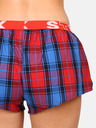 Styx Κόκκινο και μπλε γυναικείο καρό σορτς ύπνου Styx