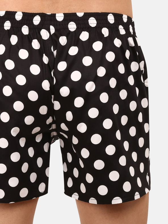 Styx Μαύρο ανδρικό σορτσάκι Styx premium art πουά μαύρο