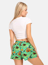 Styx Πράσινο γυναικείο σορτς με σχέδιο Styx art Tropic