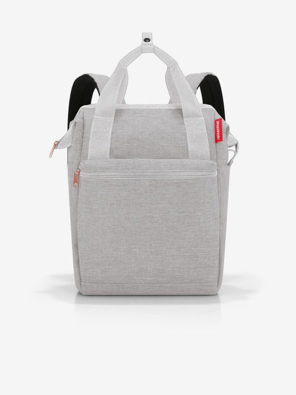 Reisenthel Σακίδιο πλάτης και τσάντα Reisenthel Allrounder R Twist Sky rose ανοιχτό γκρι brindle 2in1 Reisenthel Allrounder R Twist Sky rose σακίδιο πλάτης και τσάντα