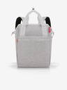 Reisenthel Σακίδιο πλάτης και τσάντα Reisenthel Allrounder R Twist Sky rose ανοιχτό γκρι brindle 2in1 Reisenthel Allrounder R Twist Sky rose σακίδιο πλάτης και τσάντα