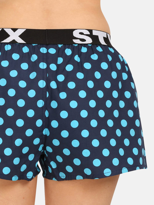 Styx Σκούρο μπλε Γυναικείο πουά Σορτς ύπνου Styx Polka Dots