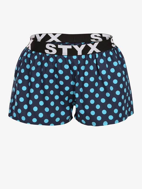 Styx Σκούρο μπλε Γυναικείο πουά Σορτς ύπνου Styx Polka Dots