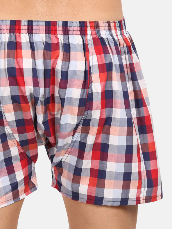 Styx Μπλε και κόκκινο ανδρικό καρό σορτσάκι Styx