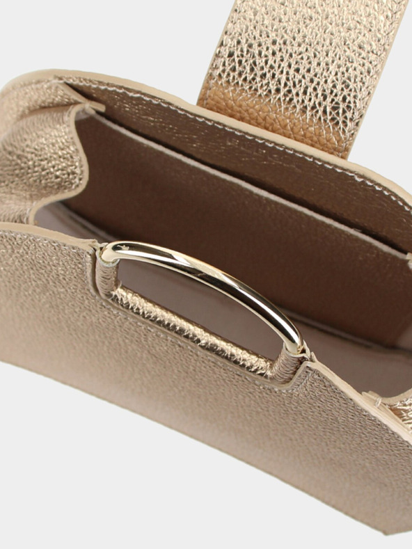 Elega Γυναικεία τσάντα χειρός Elega Amber σε χρυσό χρώμα