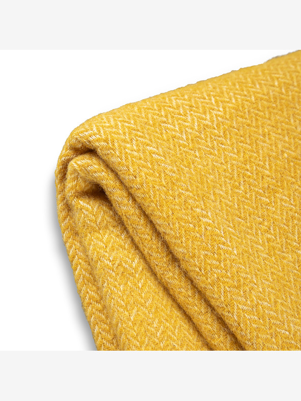 Balkanova Μαλλί κουβέρτα Elma I - κίτρινο μουσταρδί