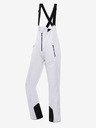 ALPINE PRO Γυναικείο παντελόνι σκι softshell με μεμβράνη ALPINE PRO GERANA λευκό
