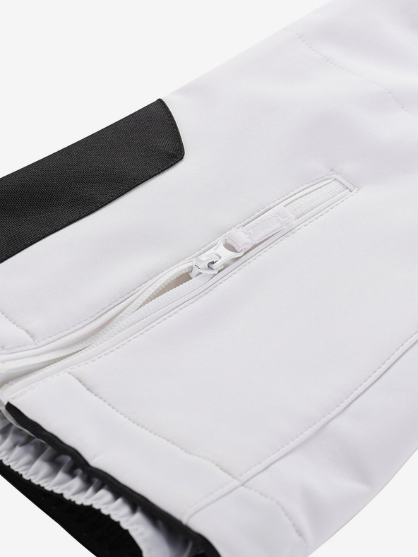 ALPINE PRO Γυναικείο παντελόνι σκι softshell με μεμβράνη ALPINE PRO GERANA λευκό