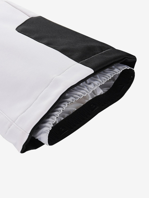 ALPINE PRO Γυναικείο παντελόνι σκι softshell με μεμβράνη ALPINE PRO GERANA λευκό