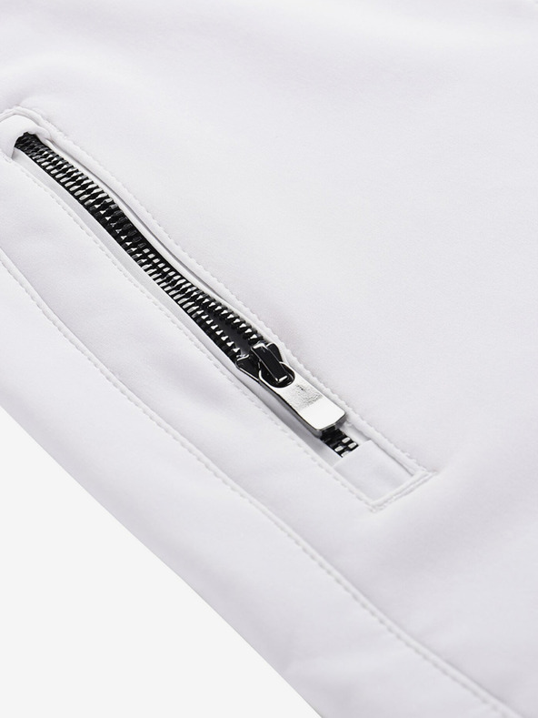 ALPINE PRO Γυναικείο παντελόνι σκι softshell με μεμβράνη ALPINE PRO GERANA λευκό