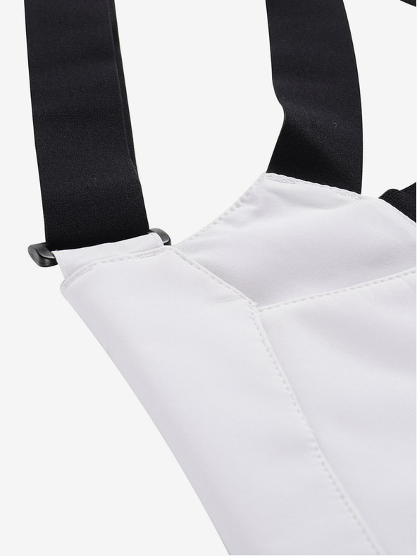 ALPINE PRO Γυναικείο παντελόνι σκι softshell με μεμβράνη ALPINE PRO GERANA λευκό