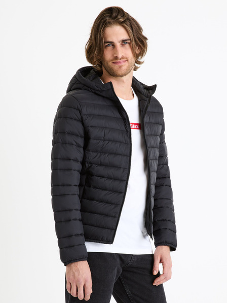 Celio Μαύρο ανδρικό καπιτονέ μπουφάν Celio Fububble