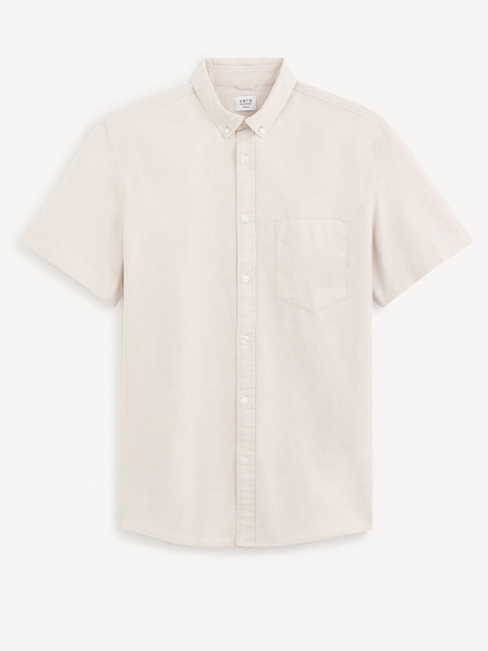 Celio Μπεζ ανδρικό κανονικό πουκάμισο Celio Daxfordmc