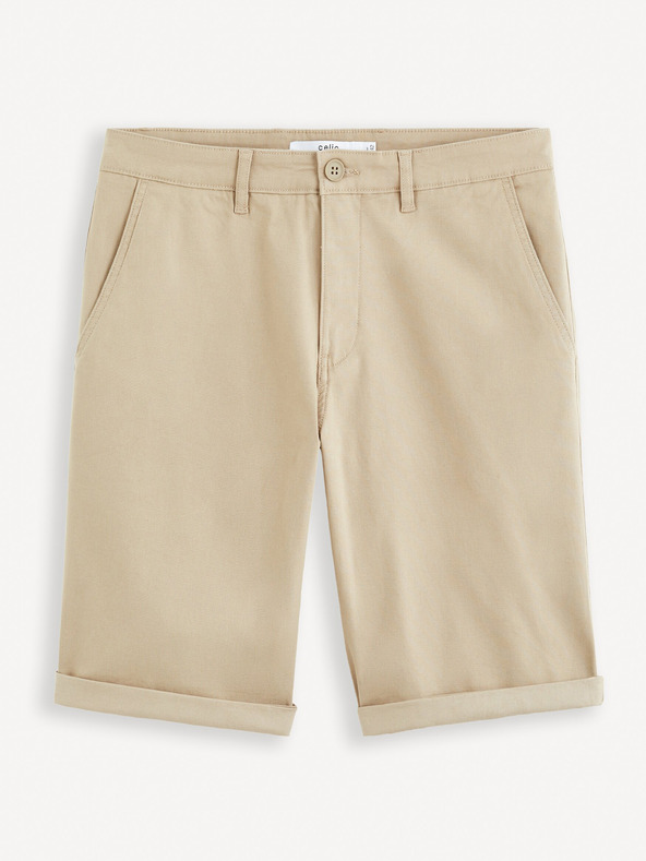 Celio Μπεζ ανδρικό σορτς chino Celio Bochinobm