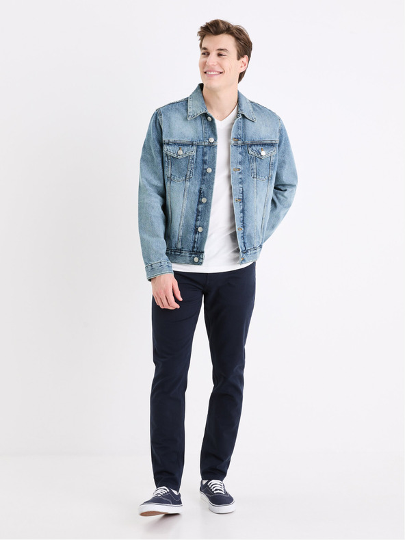 Celio Μπλε ανδρικό τζιν μπουφάν Celio Gudens