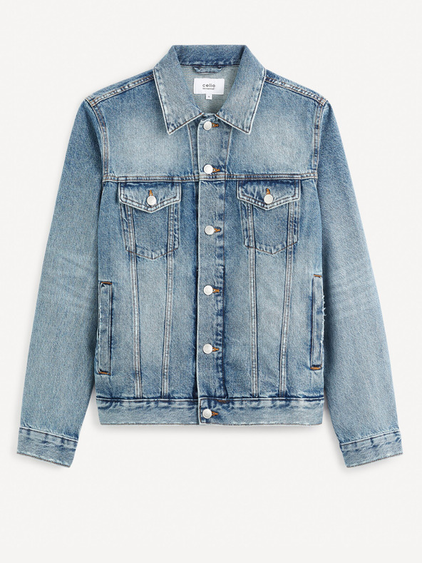 Celio Μπλε ανδρικό τζιν μπουφάν Celio Gudens