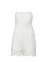 Orsay Λευκή γυναικεία κοντή ολόσωμη φόρμα ORSAY