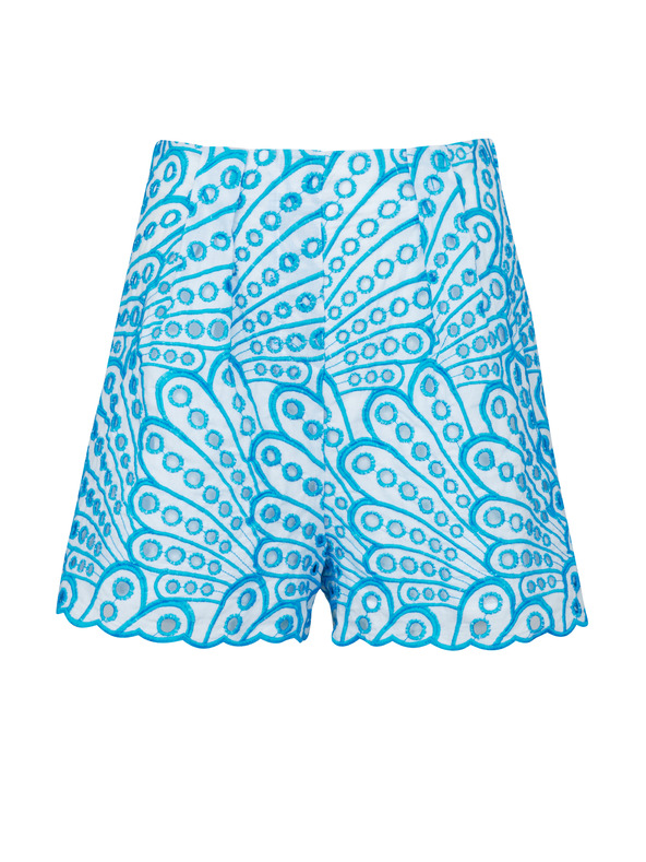 Orsay Γυναικείο μπλε σορτσάκι με σχέδιο ORSAY