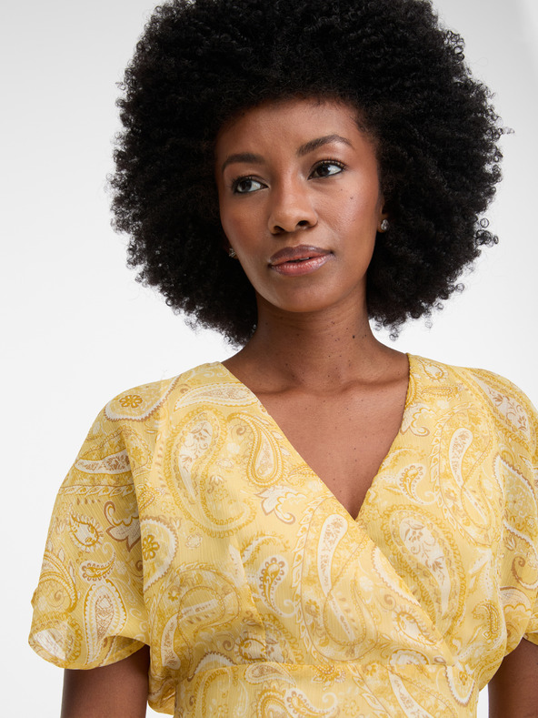 Orsay Κίτρινο γυναικείο μάξι φόρεμα ORSAY