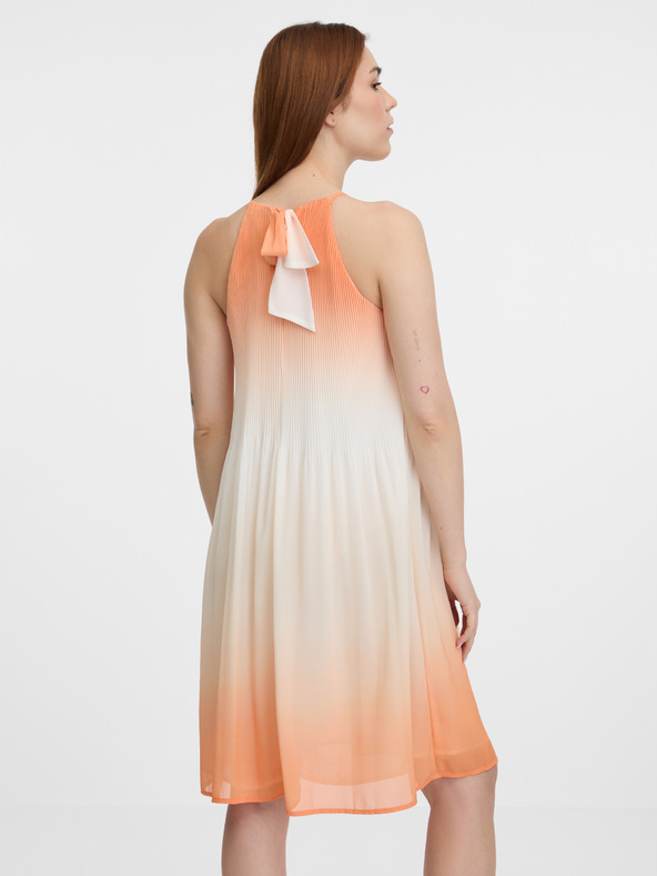 Orsay Πορτοκαλί γυναικείο φόρεμα μέχρι το γόνατο ORSAY