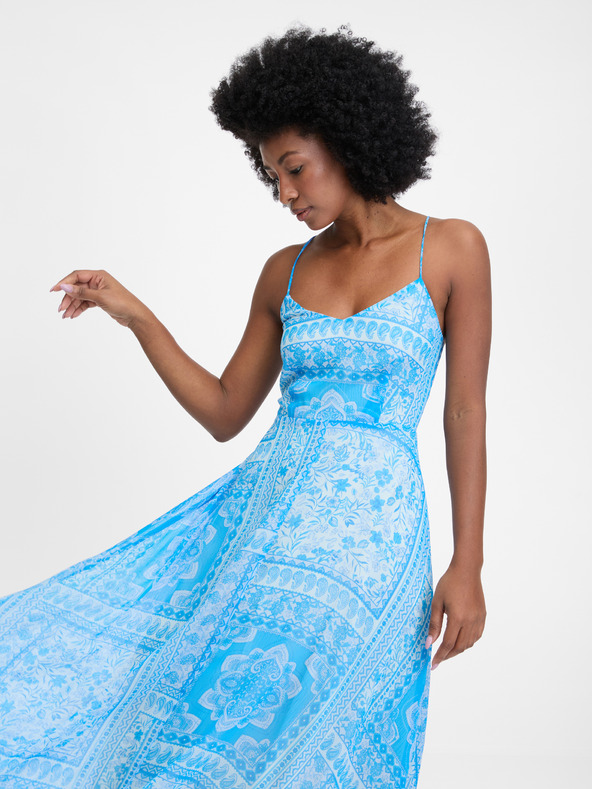 Orsay Μπλε γυναικείο μίντι φόρεμα ORSAY