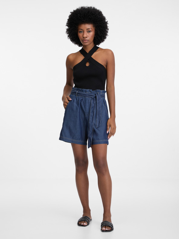 Orsay Γυναικείο σκούρο μπλε τζιν σορτς ORSAY