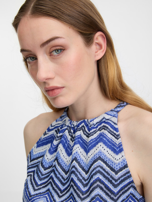 Orsay Μπλε γυναικεία μπλούζα με σχέδια ORSAY