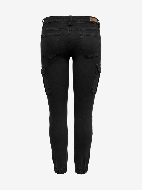 ONLY Μαύρο παντελόνι με τσέπες ΜΟΝΟ Missouri