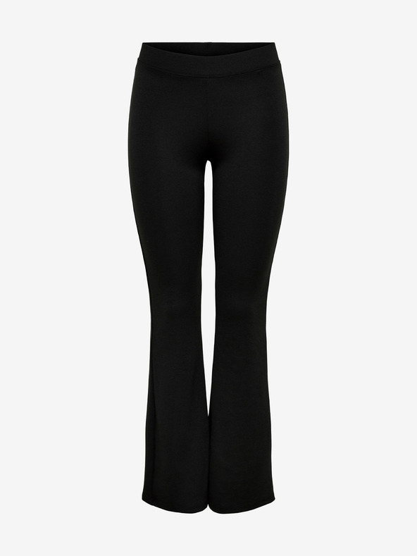 ONLY Μαύρο γυναικείο φαρδύ παντελόνι ONLY Fever