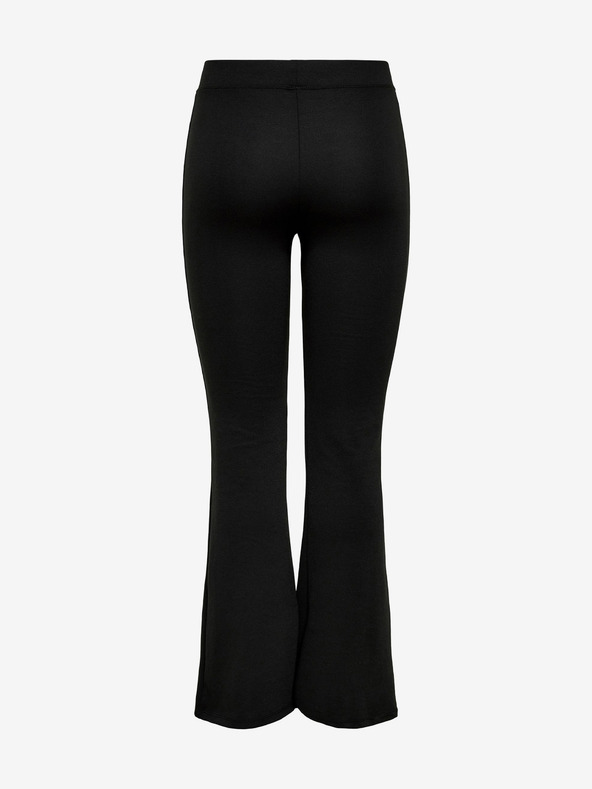 ONLY Μαύρο γυναικείο φαρδύ παντελόνι ONLY Fever