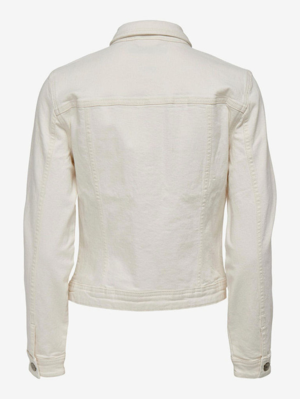 ONLY Κρεμ γυναικείο τζιν μπουφάν ΜΟΝΟ Tia