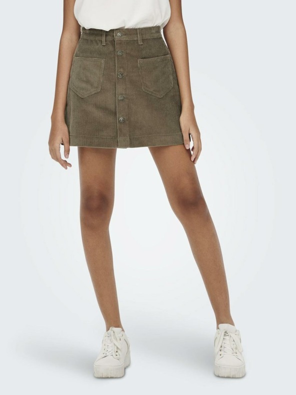 ONLY Brown Women's Corduroy Skirt ONLY Amazing