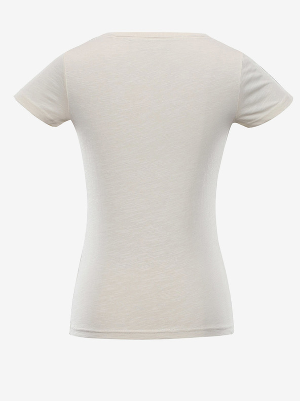 ALPINE PRO Γυναικείο βαμβακερό μπλουζάκι ALPINE PRO CASTA μπεζ