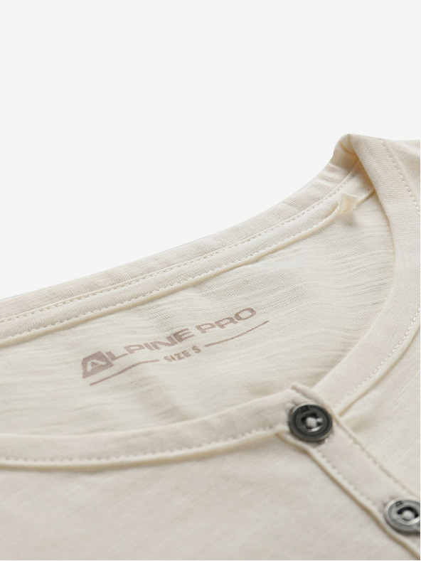 ALPINE PRO Γυναικείο βαμβακερό μπλουζάκι ALPINE PRO CASTA μπεζ