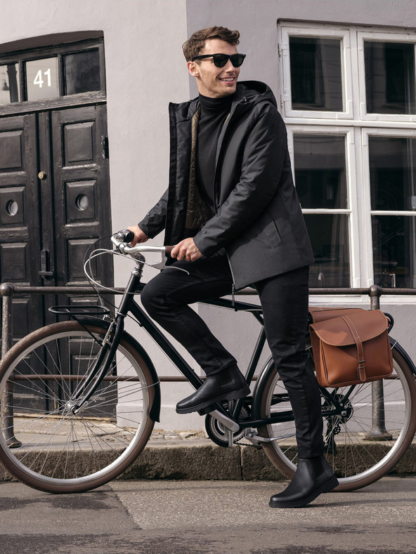 Geox Μαύρες ανδρικές μπότες αστραγάλου Geox Spherica EC1