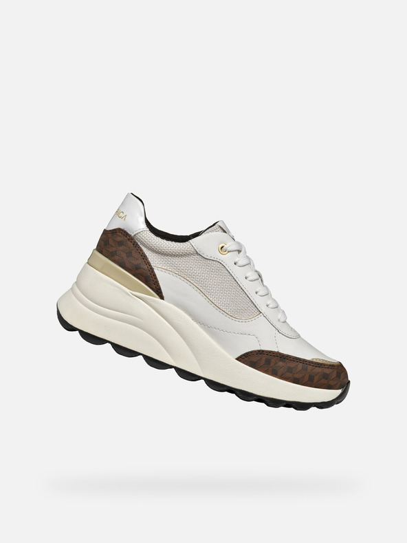 Geox Λευκά γυναικεία αθλητικά παπούτσια Geox Spherica EC13