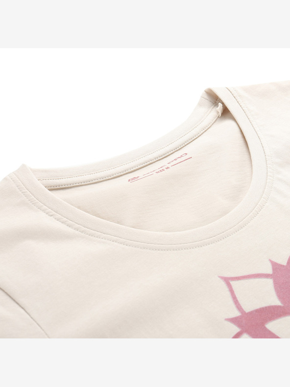 ALPINE PRO Γυναικείο μπλουζάκι από οργανικό βαμβάκι ALPINE PRO TERMESA 2 moonbeam παραλλαγή pa