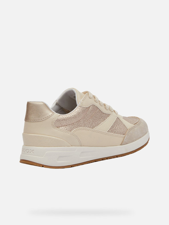 Geox Κρεμ γυναικεία αθλητικά παπούτσια Geox Bulmya