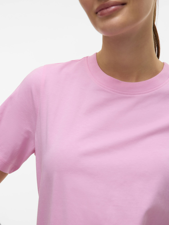 Vero Moda Vero Moda Ροζ γυναικείο μπλουζάκι