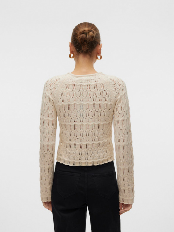 Vero Moda Μπεζ γυναικείο πουλόβερ Vero Moda