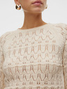 Vero Moda Μπεζ γυναικείο πουλόβερ Vero Moda