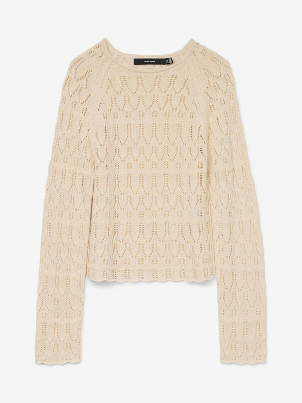 Vero Moda Μπεζ γυναικείο πουλόβερ Vero Moda