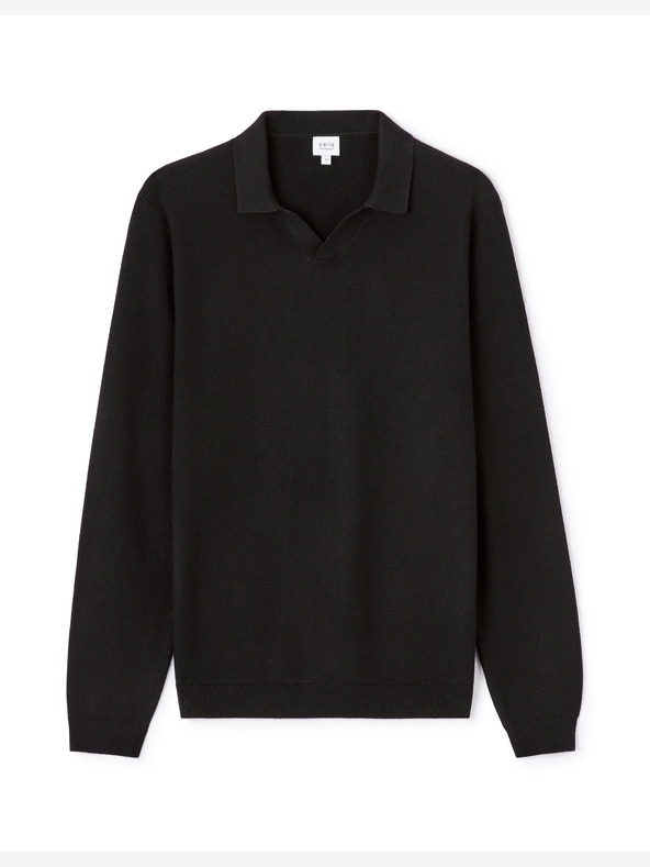 Celio Ανδρικό πουλόβερ Celio Lebirequin μαύρο
