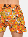 Styx Κίτρινο και πορτοκαλί ανδρικό σορτς ύπνου με σχέδιο Styx Μέλισσες