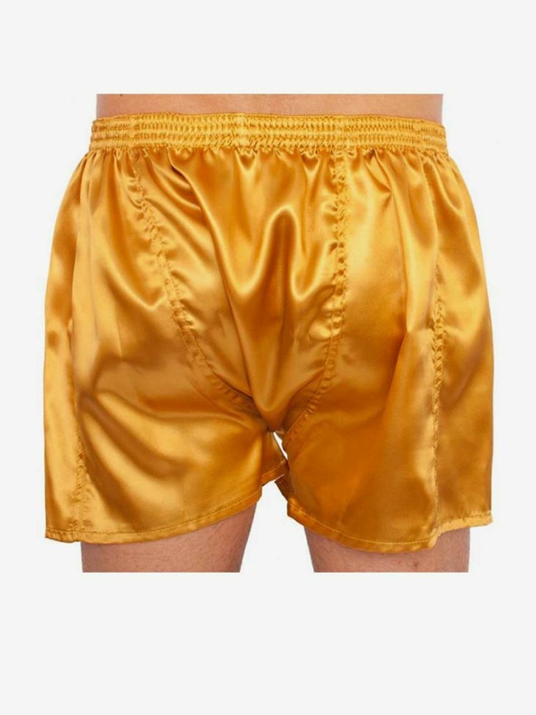 Styx Ανδρικό κλασικό ελαστικό σορτσάκι Styx σατέν χρυσό