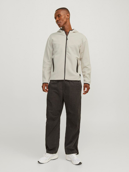 Jack & Jones Jack & Jones Ανδρικό μπεζ φούτερ με κουκούλα